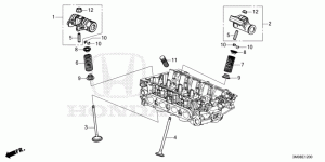 Cylinder head valves, components