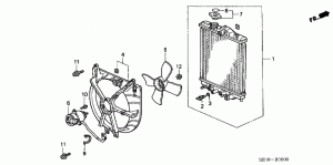 IC engine cooling system radiator