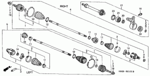 FRONT DRIVESHAFT/ HALF SHAFT