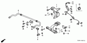 Stabilizer silent blocks, bushings