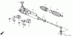 POWER STEERING GEAR BOX (RH)
