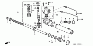 POWER STEERING GEAR BOX COMPONENTS (RH)