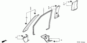 PILLAR GARNISH (3 DOOR)