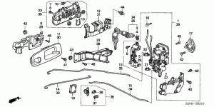 FRONT DOOR LOCKS (3 DOOR)
