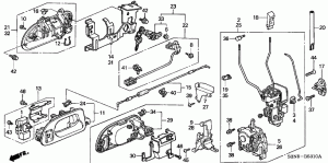 FRONT DOOR LOCKS/ OUTER HANDLE