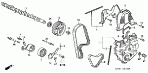 Valvetrain, timing belts, pulleys, HP fuel pump drive