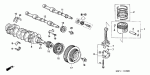 CRANKSHAFT/PISTON (L4)
