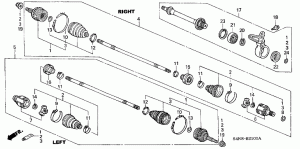 FRONT DRIVESHAFT/ HALF SHAFT