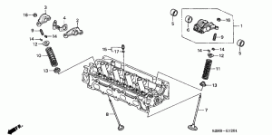 Cylinder head valves, components
