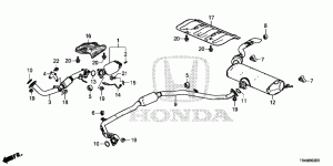 Muffler, exhaust system rear part