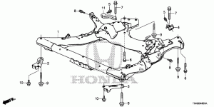 Front, rear subframe