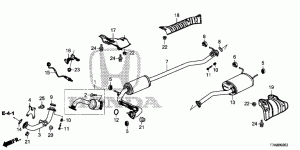 EXHAUST PIPE/SILENCER(2WD )(1.8L)(2)