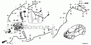 Windshield washer tank
