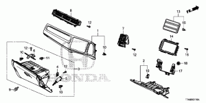 INSTRUMENT PANEL GARNISH( PASSENGER SIDE)(RH)