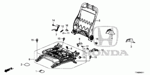 FRONT SEAT COMPONENTS(RH) (DRIVER SIDE)