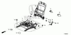 FRONT SEAT COMPONENTS(RH) (PASSENGER SIDE)