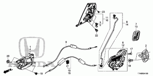 REAR DOOR LOCKS/OUTER HAN DLE
