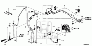 AIR CONDITIONER(HOSES/PIP ES)(1.8L)(RH)