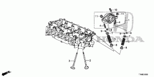 Cylinder head valves, components