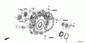 TORQUE CONVERTER CASE COM PONENTS(1.8L)