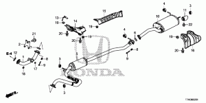 EXHAUST PIPE/SILENCER(1.8 L)(2)