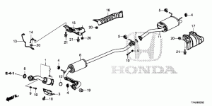 EXHAUST PIPE/SILENCER(1.5 L)(SOHC)