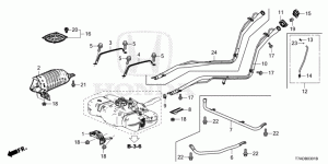 Fuel tank mounting