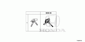 KEY CYLINDER SET(SMART)(R H)