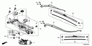 FRONT WINDSHIELD WIPER(RH )
