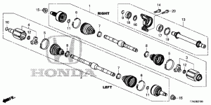 FRONT DRIVESHAFT/HALF SHA FT(1.8L)