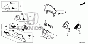 INSTRUMENT PANEL GARNISH( DRIVER SIDE)(RH)
