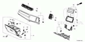 INSTRUMENT PANEL GARNISH( PASSENGER SIDE)(RH)