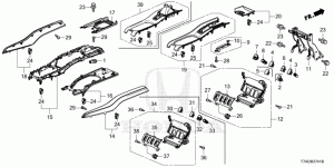 CENTER CONSOLE(UPPER)(RH)