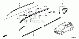 MOLDING/ROOF RAIL