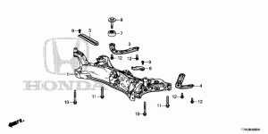 Front, rear subframe