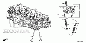Cylinder head valves, components