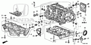 Oil pan, crankcase