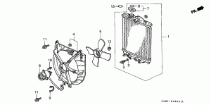 IC engine cooling system radiator