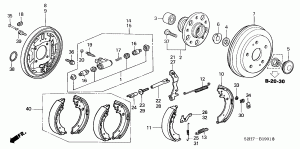 REAR BRAKE (DRUM) (5 DOOR)