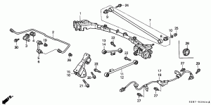 Rear beam