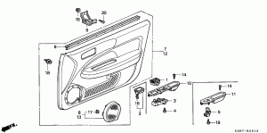 FRONT DOOR LINING (3 DOOR)