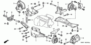 Front, rear subframe