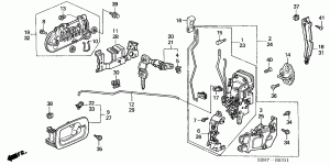 FRONT DOOR LOCKS (5 DOOR)