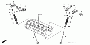 Cylinder head valves, components