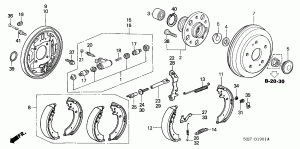 REAR BRAKE (DRUM) (5 DOOR)