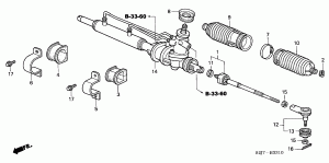 POWER STEERING GEAR BOX (LH)