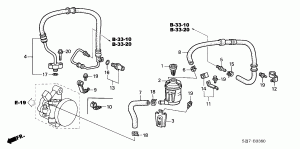 POWER STEERING LINES (LH)