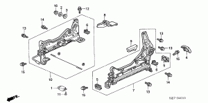 FRONT SEAT COMPONENTS (L.) (1)
