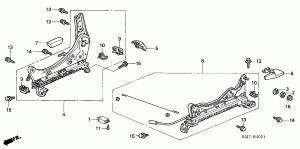 FRONT SEAT COMPONENTS (R.) (2)