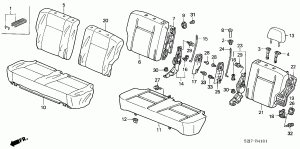 REAR SEAT (5 DOOR)